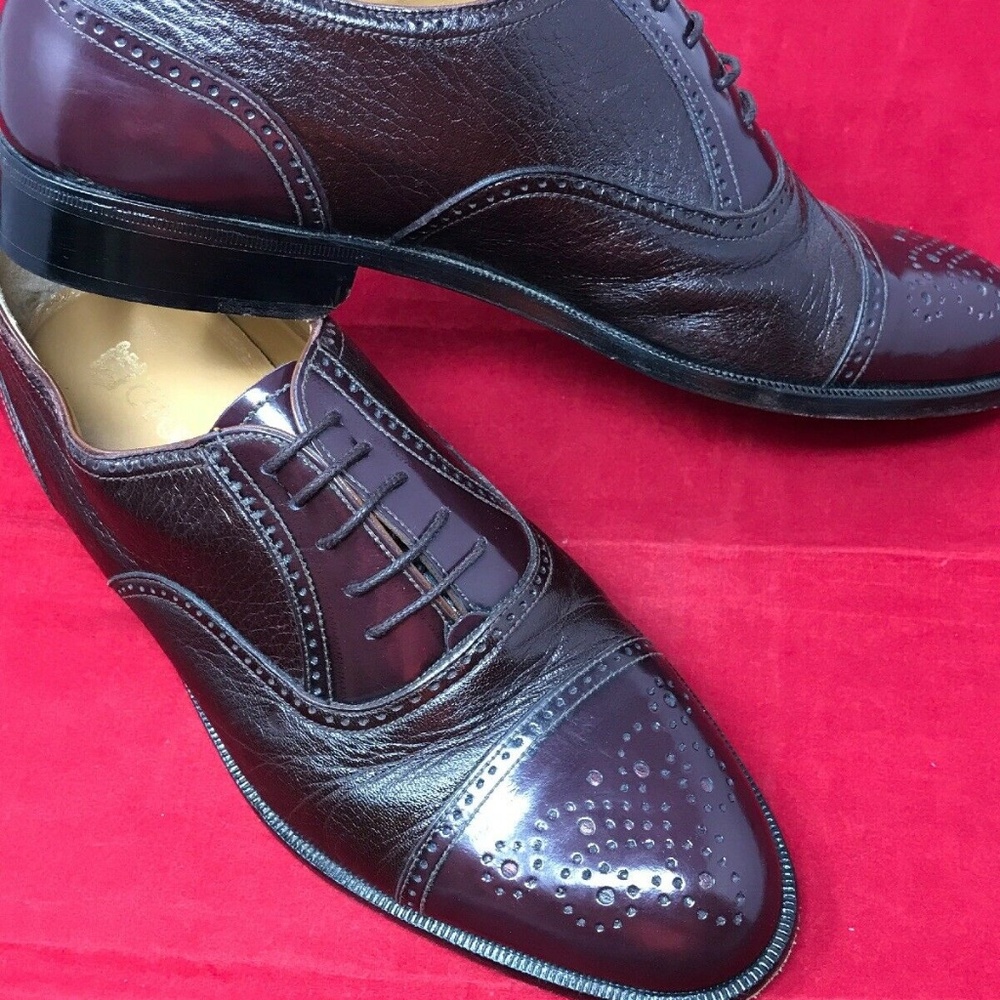 Caporicci Italy Made Brogue Toe Oxford Leather